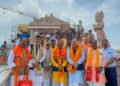 रायपुर : राम मंदिर में गूंजा नारा, छत्तीसगढ़ के भांचा राम, जय श्री राम, जय श्री राम