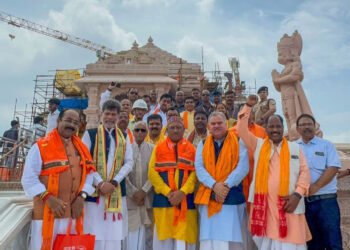 रायपुर : राम मंदिर में गूंजा नारा, छत्तीसगढ़ के भांचा राम, जय श्री राम, जय श्री राम