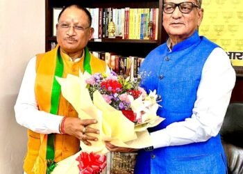 रायपुर : मुख्यमंत्री  विष्णुदेव साय ने सिक्किम के नव नियुक्त राज्यपाल  ओमप्रकाश माथुर को नई दिल्ली में दी बधाई