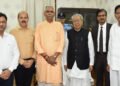 रायपुर : राज्यपाल  हरिचंदन से विभिन्न विश्वविद्यालयों के कुलपतियों ने की सौजन्य मुलाकात
