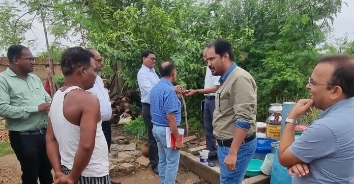 लोक स्वास्थ्य यांत्रिकी विभाग के सचिव  मोहम्मद कैसर अब्दुल हक ने जल जीवन मिशन के कार्यों का किया निरीक्षण