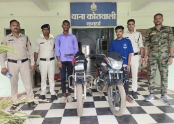 मोटर सायकल चोरी के आरोपी के विरूद्व कवर्धा पुलिस की कार्यवाही