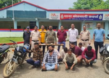 जुवाड़ियों पर कवर्धा पुलिस की कार्यवाही