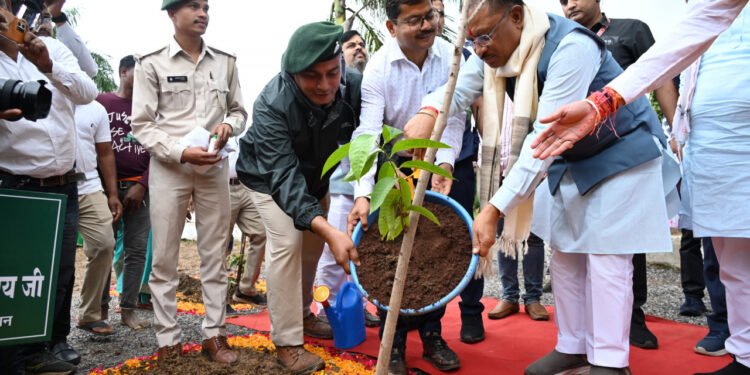 रायपुर : मुख्यमंत्री ने आम का पौधा रोपकर बस्तर ज़िले में की एक पेड़ माँ के नाम महावृक्षारोपण अभियान की शुरुआत 1 रायपुर : मुख्यमंत्री ने आम का पौधा रोपकर बस्तर ज़िले में की एक पेड़ माँ के नाम महावृक्षारोपण अभियान की शुरुआत