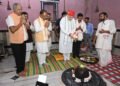 रायपुर : केन्द्रीय गृह मंत्री  अमित शाह ने महाप्रभु वल्लभाचार्य  के मुख्य प्राकट्य बैठक स्थल और चम्पेश्वर महादेव की पूजा-अर्चना की