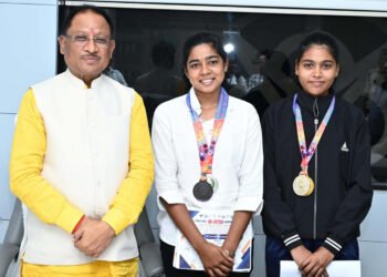 रायपुर : मुख्यमंत्री  विष्णु देव साय से जु-जित्सु खिलाड़ियों ने की मुलाकात