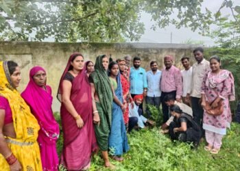 महतारी वंदन हितग्राहियों को पौधा वितरण एवं वृक्षारोपण कार्यक्रम “एक पेड़ मां के नाम” अभियान की शुरुआत