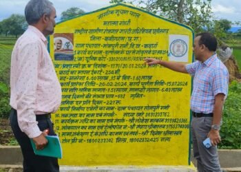 कलेक्टर ने महात्मा गांधी नरेगा अंतर्गत चल रहे निर्माण कार्यों का निरीक्षण किया