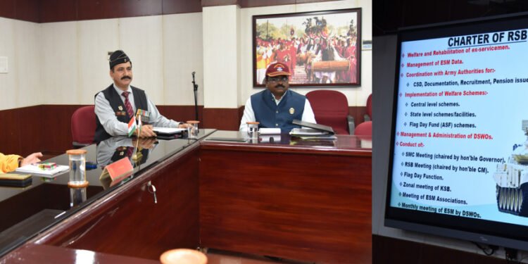 रायपुर : सैनिक कल्याण की योजनाओं का करें बेहतर क्रियान्वयन :  रमेन डेका