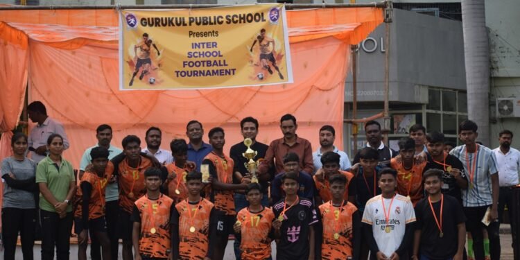 गुरूकुल ने जिला स्तरीय फुटबॉल प्रतियोगिता के फाइनल में मारी बाजी