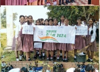 रामकृष्ण पब्लिक स्कूल में दिलाई ‘‘स्वच्छता की शपथ