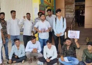 भाजपा के कॉलेज में सदस्यता अभियान के खिलाफ एनएसयूआई का प्रदर्शन,कार्यवाही नहीं होने पर प्राचार्य को सौपेंगे भाजपा का गमछा – शितेष चंद्रवंशी