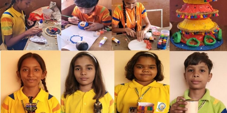 रामकृष्ण पब्लिक स्कूल में बेस्ट आउट ऑफ वेस्ट प्रतियोगिता में विद्यार्थियों ने दिखाई प्रतिभा 1 रामकृष्ण पब्लिक स्कूल में बेस्ट आउट ऑफ वेस्ट प्रतियोगिता में विद्यार्थियों ने दिखाई प्रतिभा