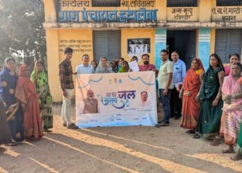 कबीरधाम जिला अंतर्गत ग्राम हथलेवा हर घर जल होने से ग्रामीणों में हर्ष