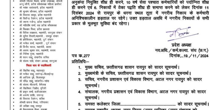 नगर पालिका कर्मचारियों का अनिश्चितकालीन हड़ताल शुरू 1 नगर पालिका कर्मचारियों का अनिश्चितकालीन हड़ताल शुरू