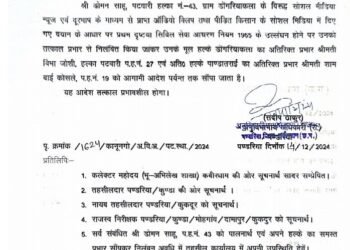 रिश्वतखोर पटवारी डोमन लाल साहू को कलेक्टर ने किया निलंबित, किसान से रिश्वत मांगने का आडियो हुआ था वायरल