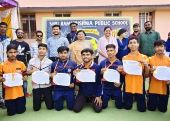 श्री रामकृष्ण पब्लिक स्कूल में तीन दिवसीय वार्षिक खेलकूद प्रतियोगिता का समापन