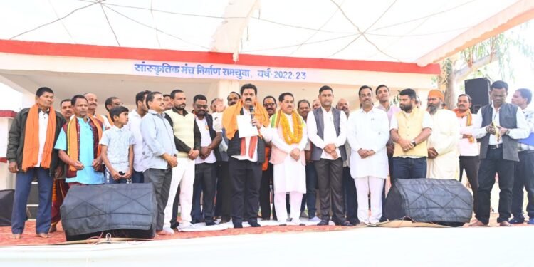 उपमुख्यमंत्री विजय शर्मा ने 40 लाख रूपए की लागत से दो सामुदायिक भवनों का किया लोकार्पण