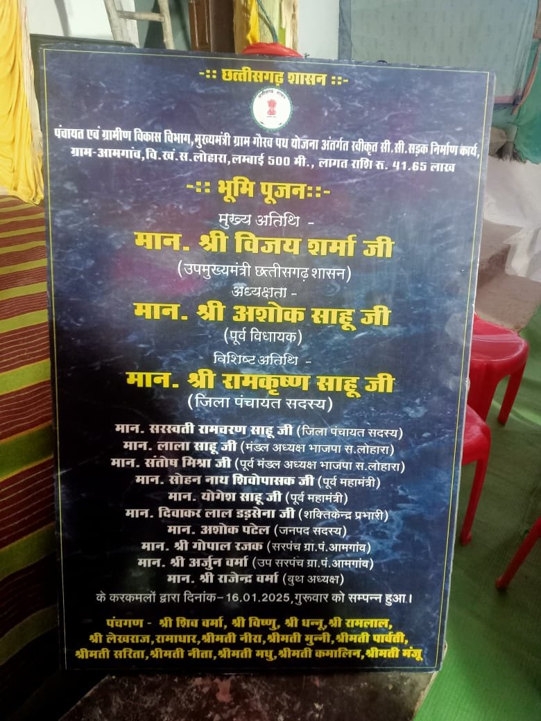 उपमुख्यमंत्री विजय शर्मा के नेतृत्व में जिले के समुचित विकास कार्यों का किया जा रहा लगातार भूमिपूजन 6 IMG 20250119 WA0019