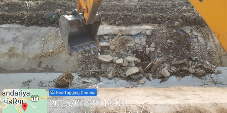 कलेक्टर ने क्रांति जलाशय नहर लाइनिंग निर्माण कार्य में लापरवाही पर जताई कड़ी नाराजगी दिए सख्त निर्देश