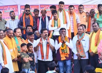 नगरी निकाय चुनाव शोर थमने से पहले गृह मंत्री विजय शर्मा ने कवर्धा में कि सभाये।