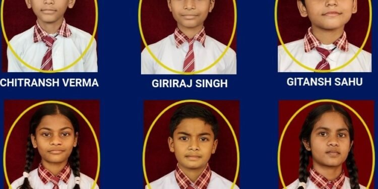 श्रीरामकृष्ण पब्लिक स्कूल के 6 छात्र नवोदय विद्यालय के लिए चयनित।