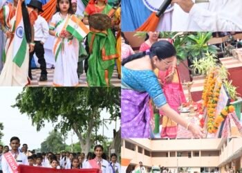 गर्व और उल्लास के साथ श्री रामकृष्ण पब्लिक स्कूल में स्वतंत्रता दिवस गनाया गया
