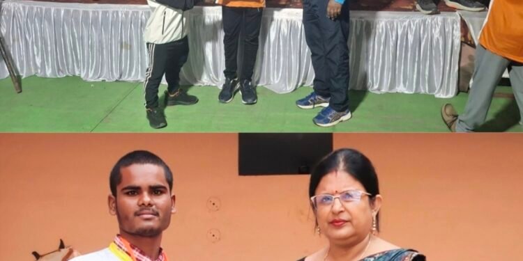 श्री रामकृष्ण पब्लिक स्कूल के छात्र खिलेश्वर पटेल ने पैरा दिव्यांग तैराकी प्रतियोगिता में जीते तीन मेडल